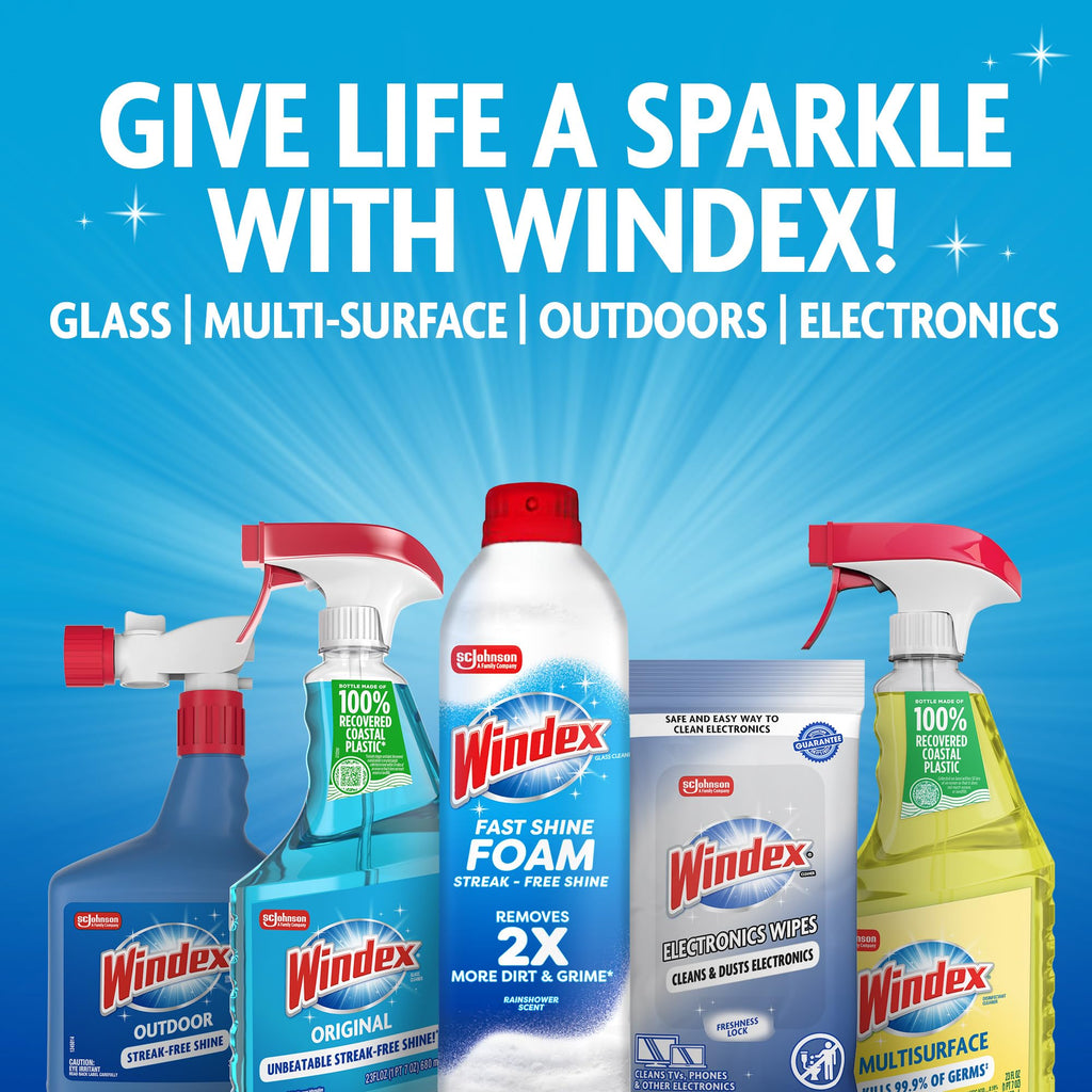 Windex Glass Cleaning Wipes Original Scent


