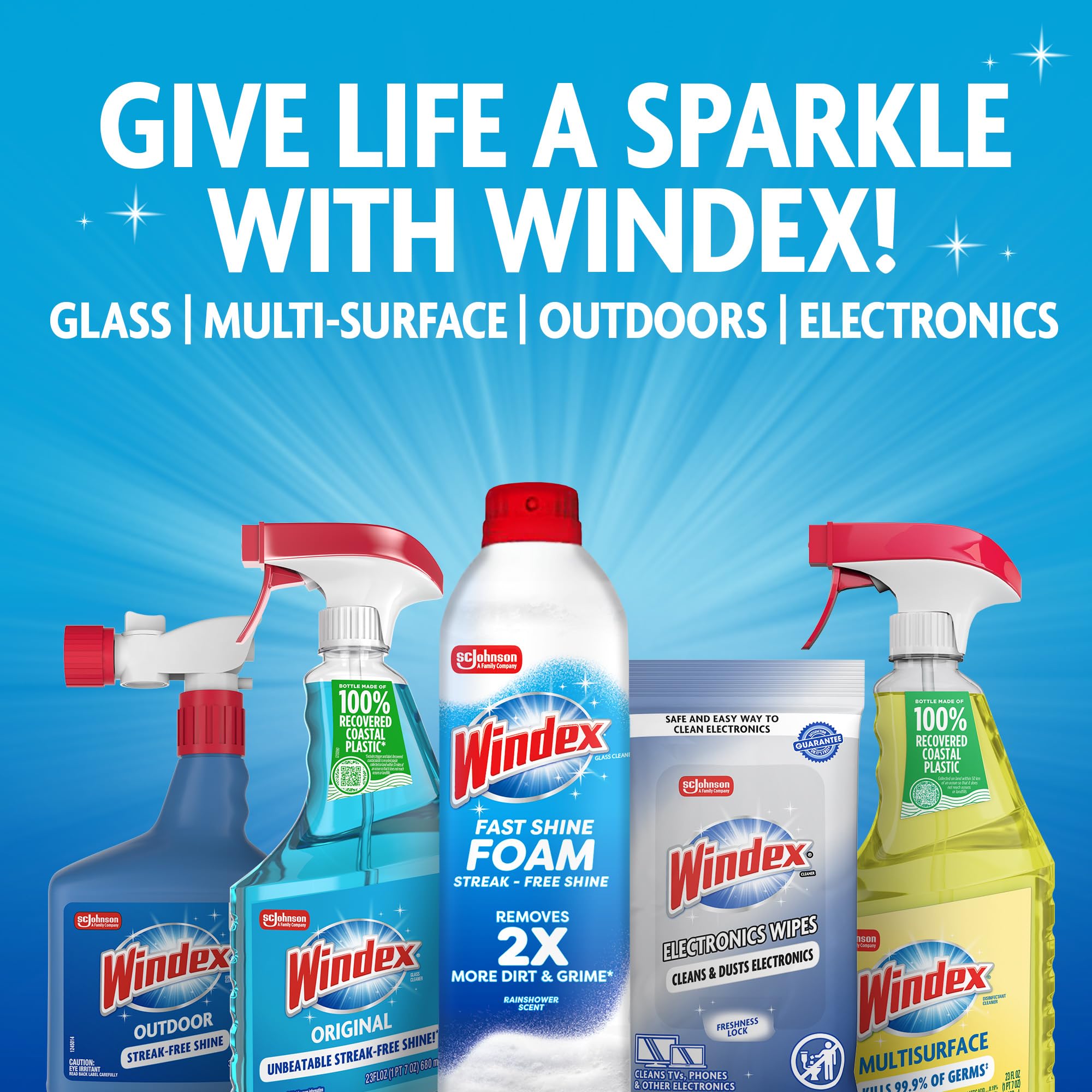 Windex Glass Cleaning Wipes Original Scent

