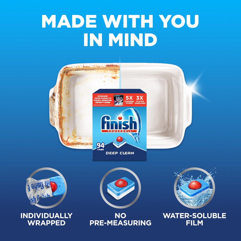 Finish Powerball Dishwasher Detergent Tabs | All-in-One

