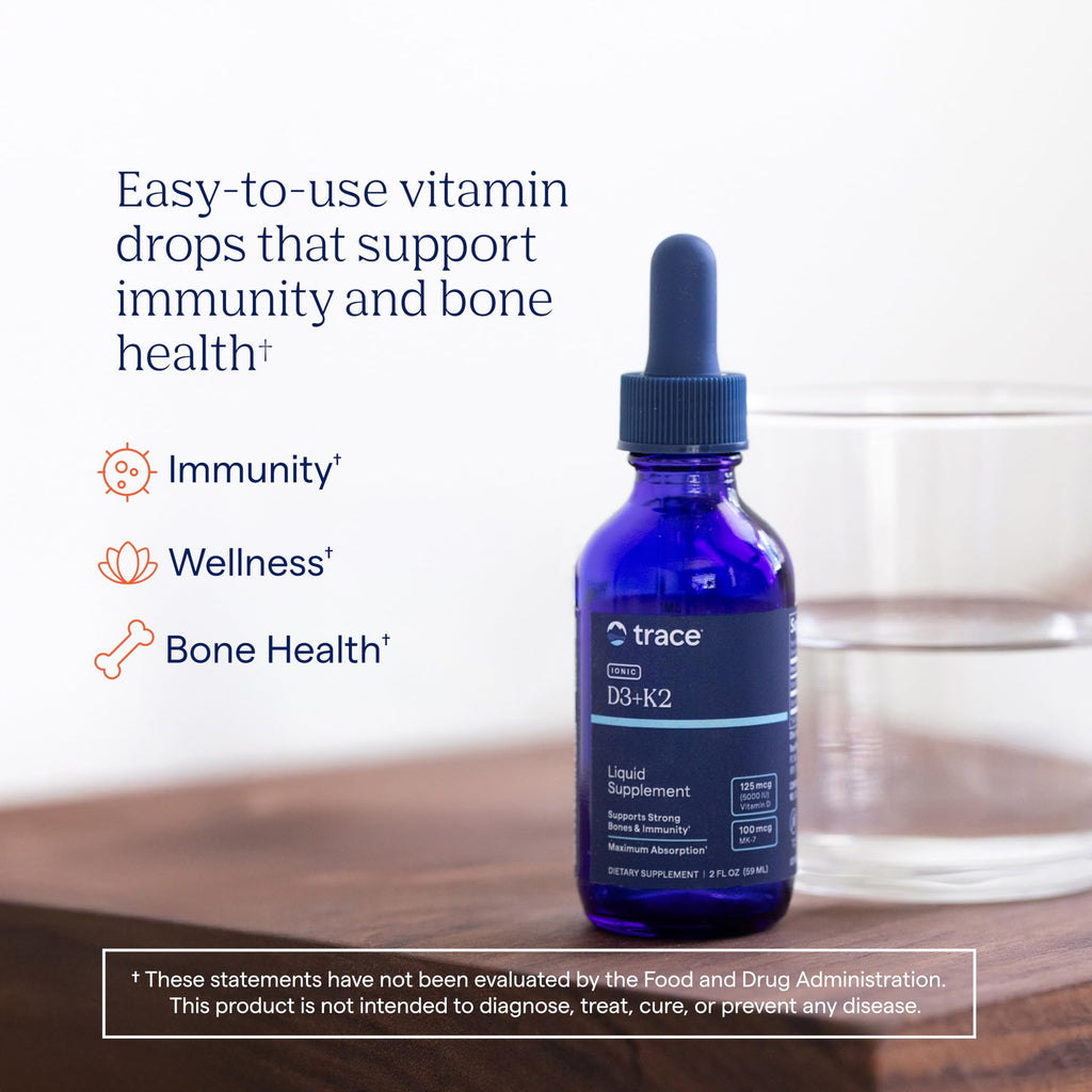 Trace Minerals Ionic Vitamin D and K Supplement

