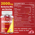 Berberine Gummies 2000mg High Potency | Vegan & Gluten-Free

