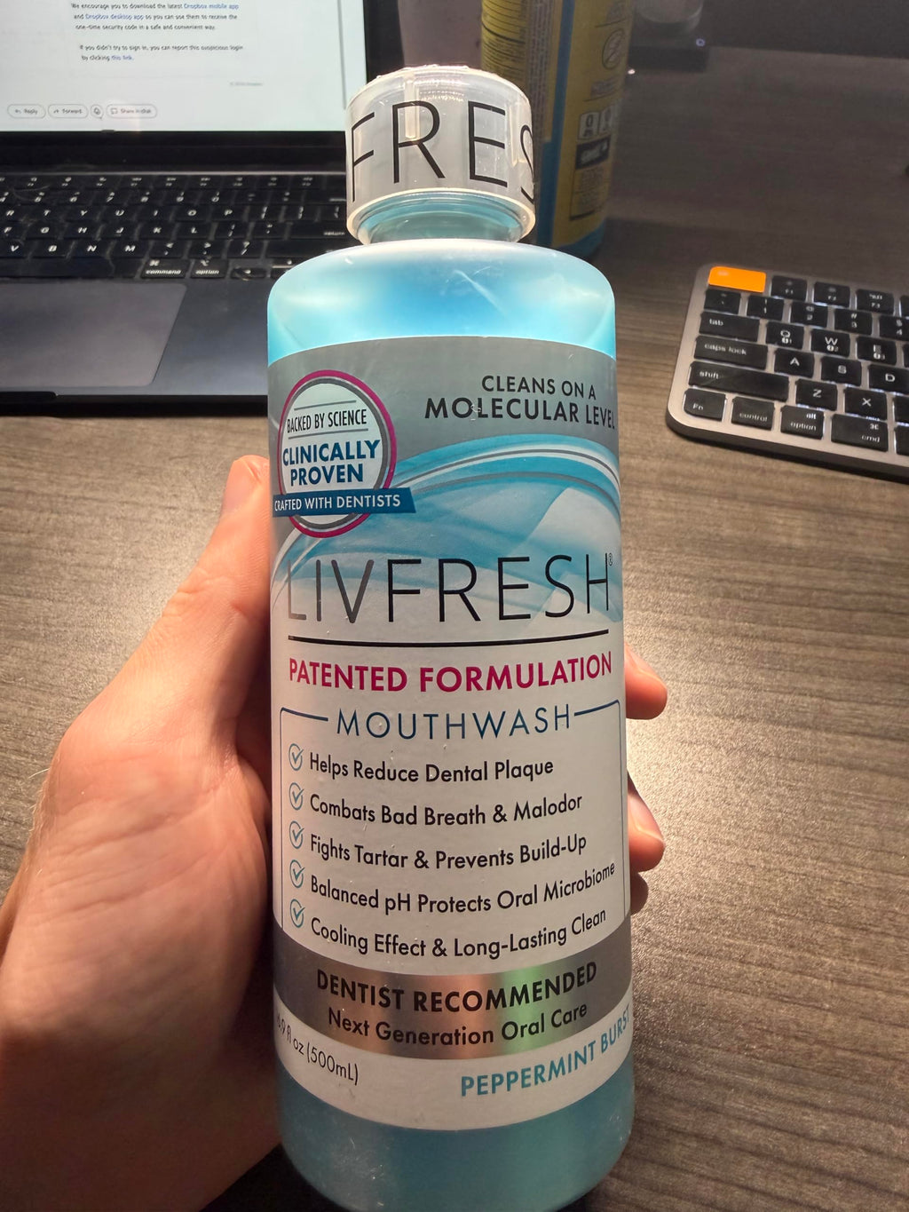 LIVFRESH Mouthwash - Clinically Proven Oral Care

