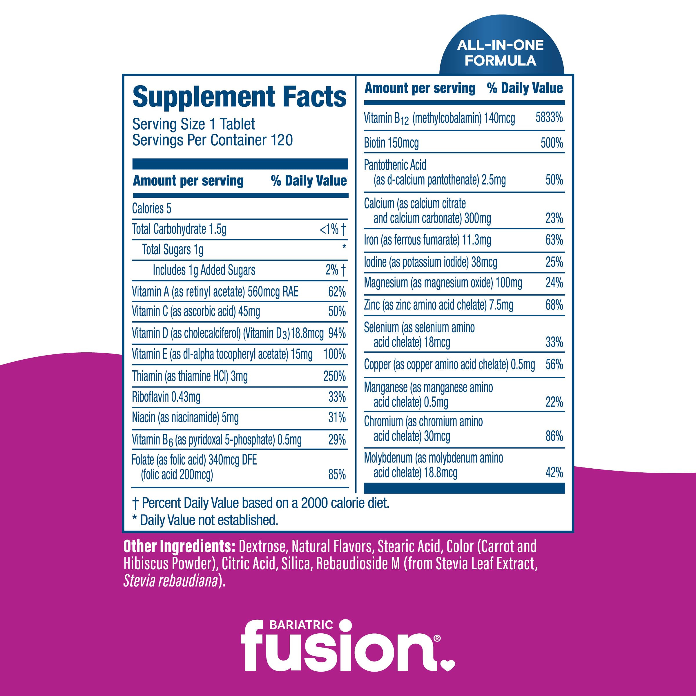 Fusion Bariatric Multivitamin with Iron Chewable | Post-Op

