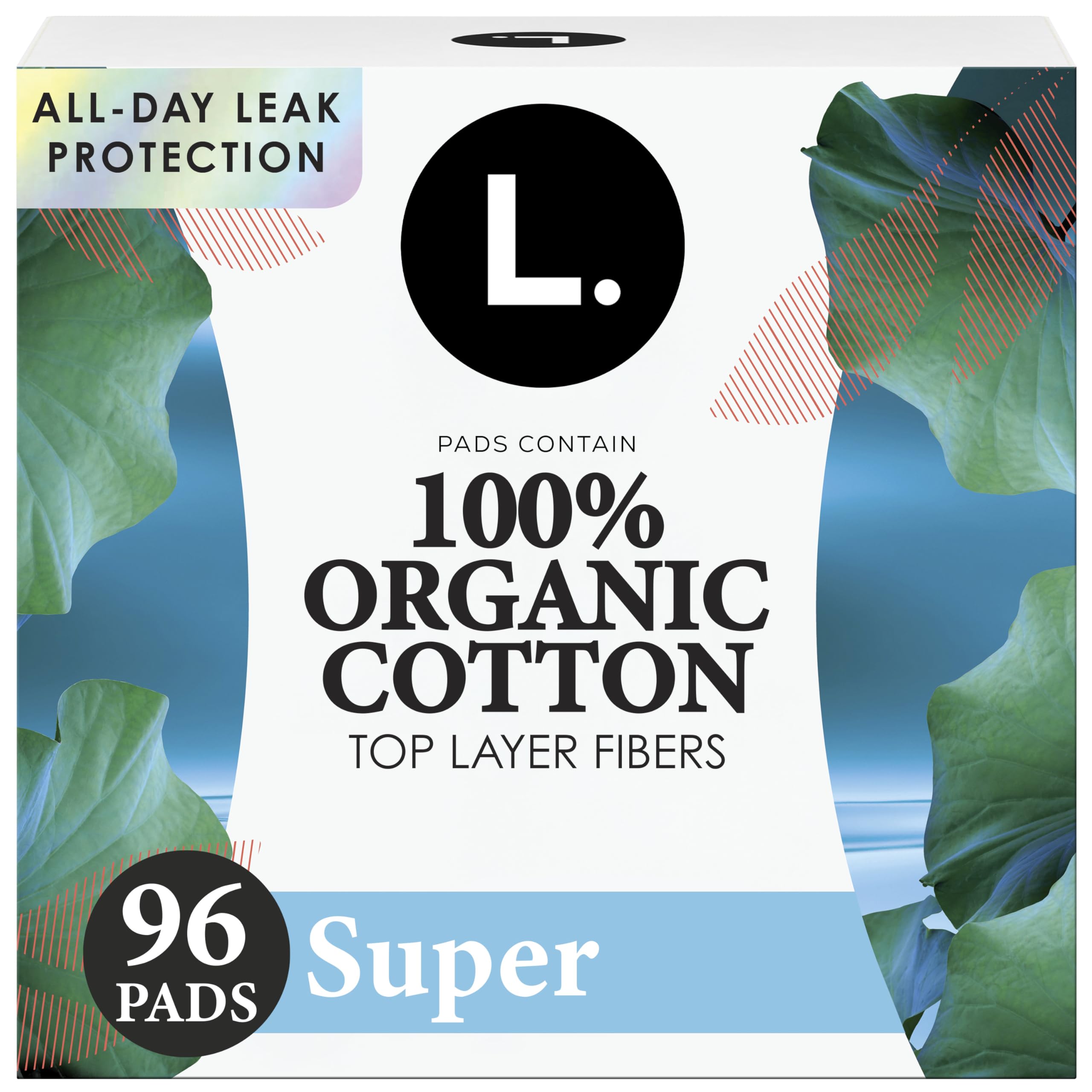 L. Ultra Thin Pads for Women Organic Cotton Top Layer

