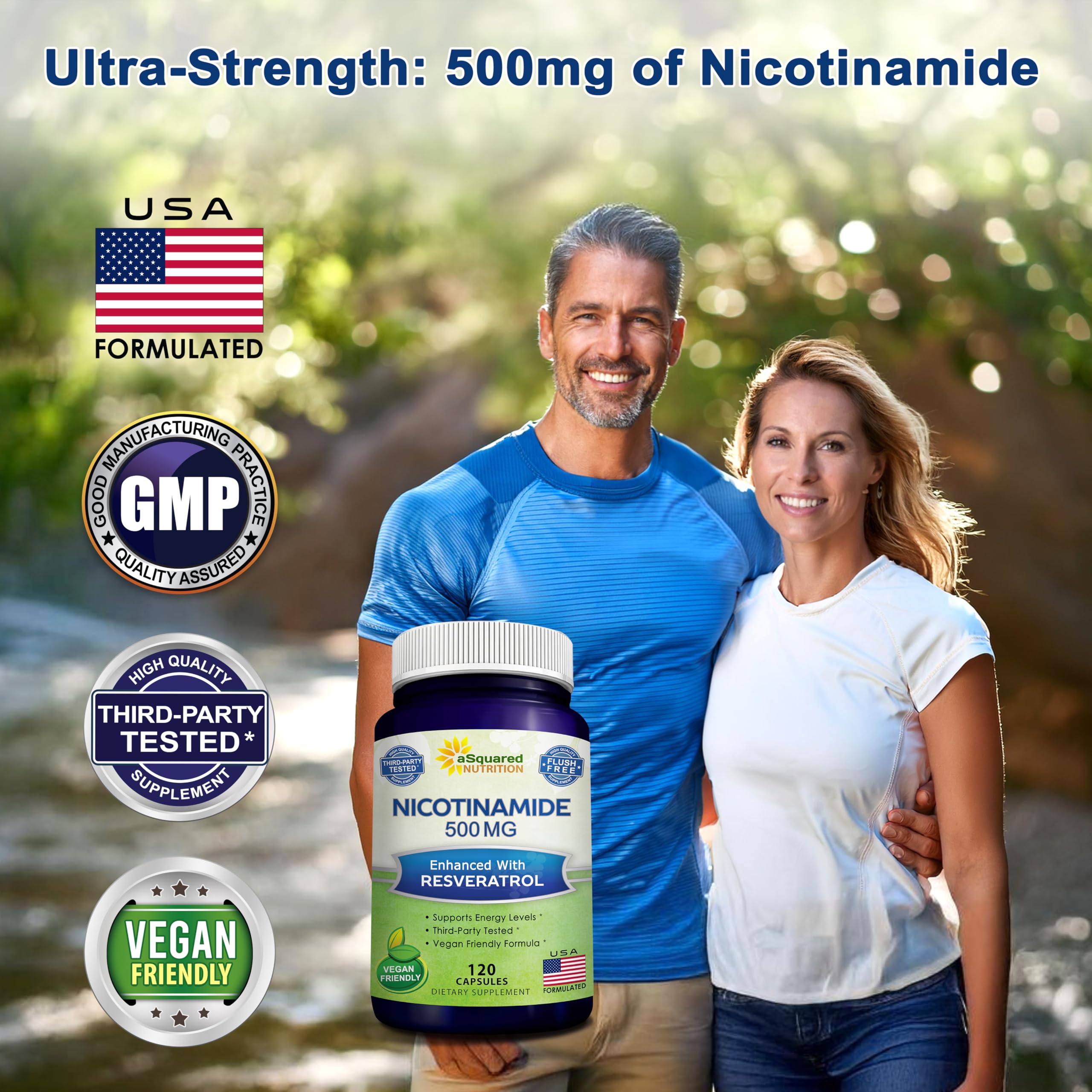 aSquared Nutrition Nicotinamide with Resveratrol Capsules

