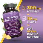 Viva Naturals Elderberry Immune Support Vitamin C D3 Zinc

