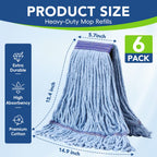 Zeefpod Mop Head Replacement - Heavy Duty & Washable

