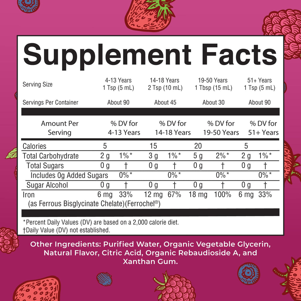 MaryRuth’s Liquid Iron Supplement Ferrous Bisglycinate

