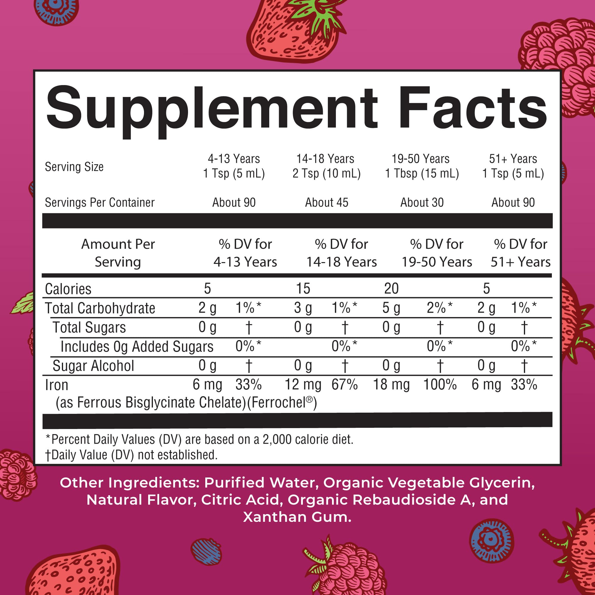 MaryRuth’s Liquid Iron Supplement Ferrous Bisglycinate

