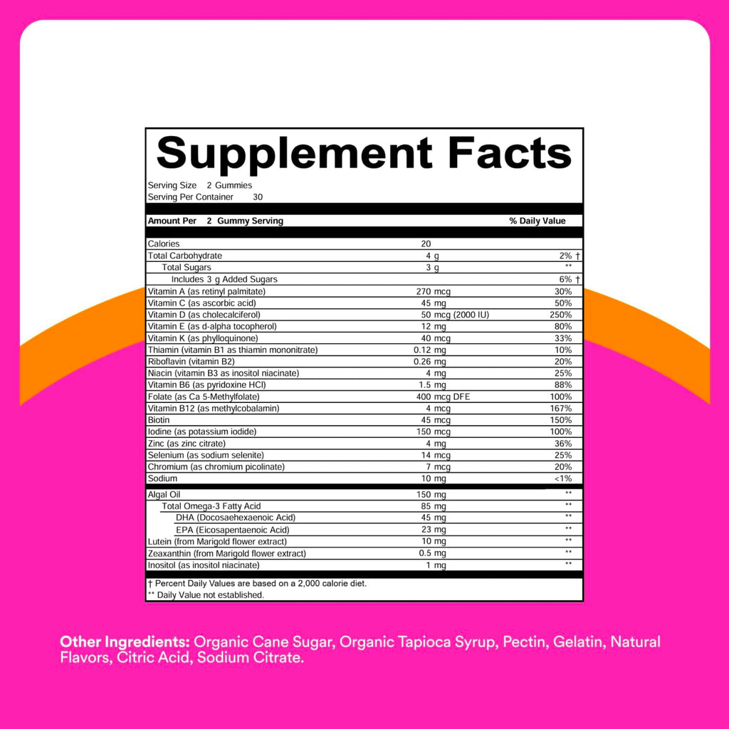 SmartyPants Teen Girl Multivitamin Gummies

