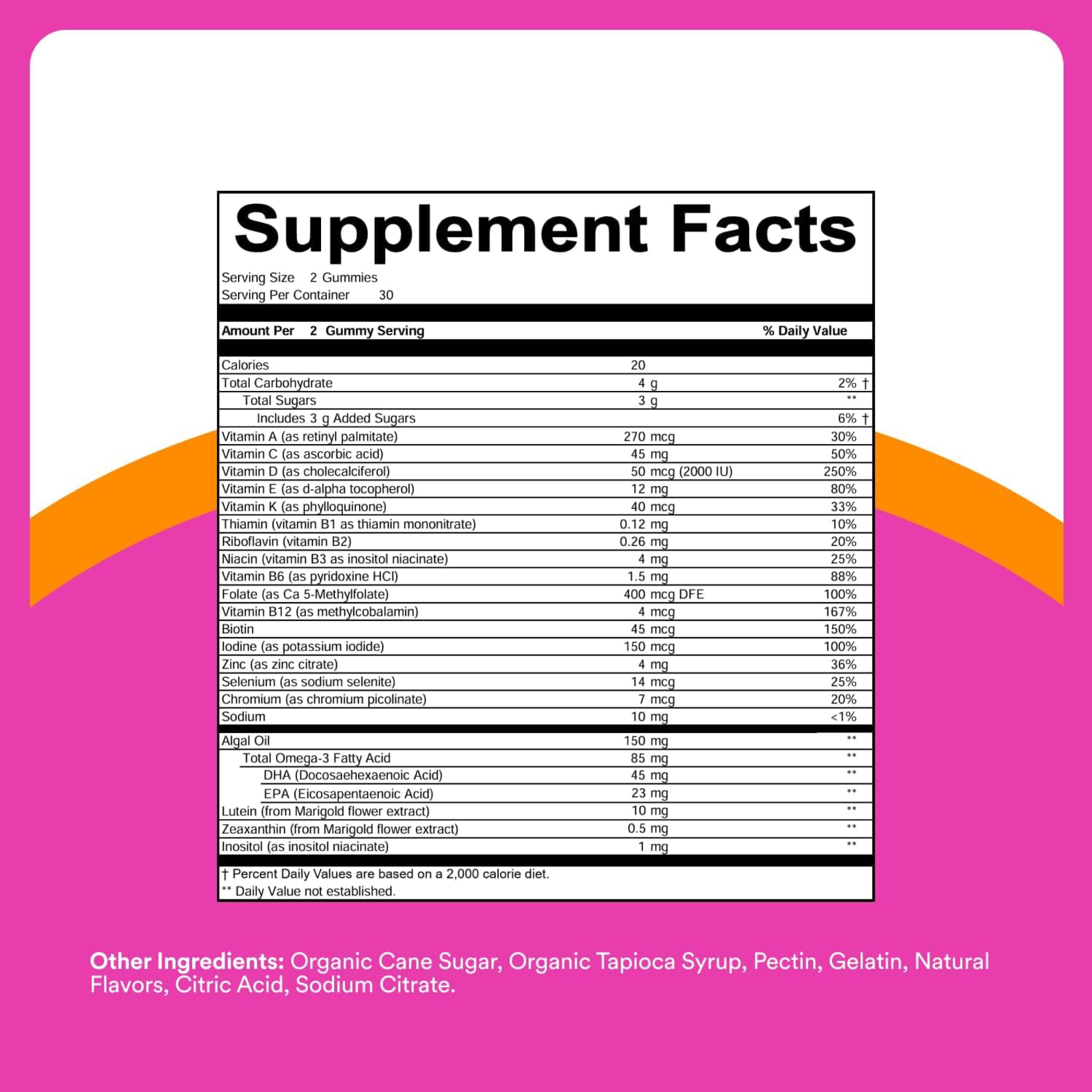 SmartyPants Teen Girl Multivitamin Gummies

