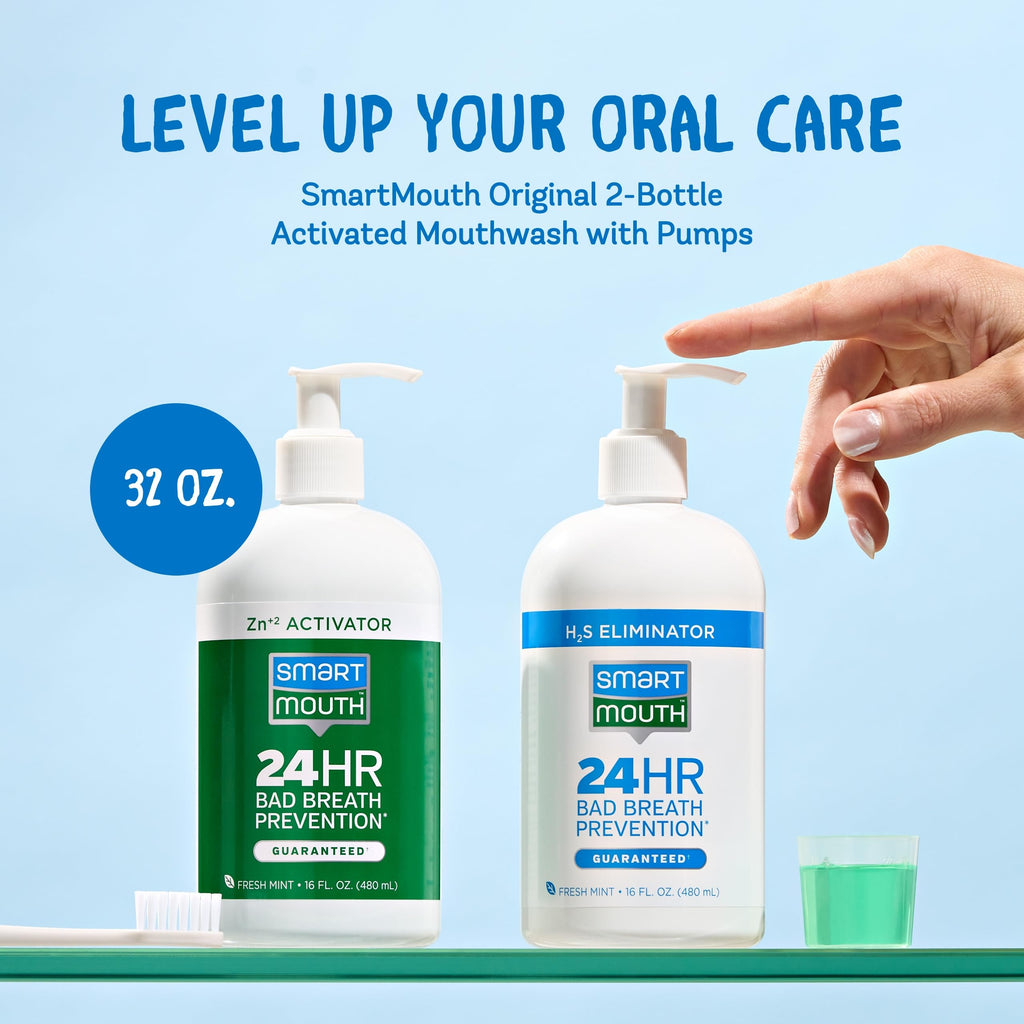 SmartMouth Zinc Activated Mouthwash for Fresh Breath


