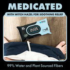 DUDE Wipes Medicated Witch Hazel Flushable Wipes

