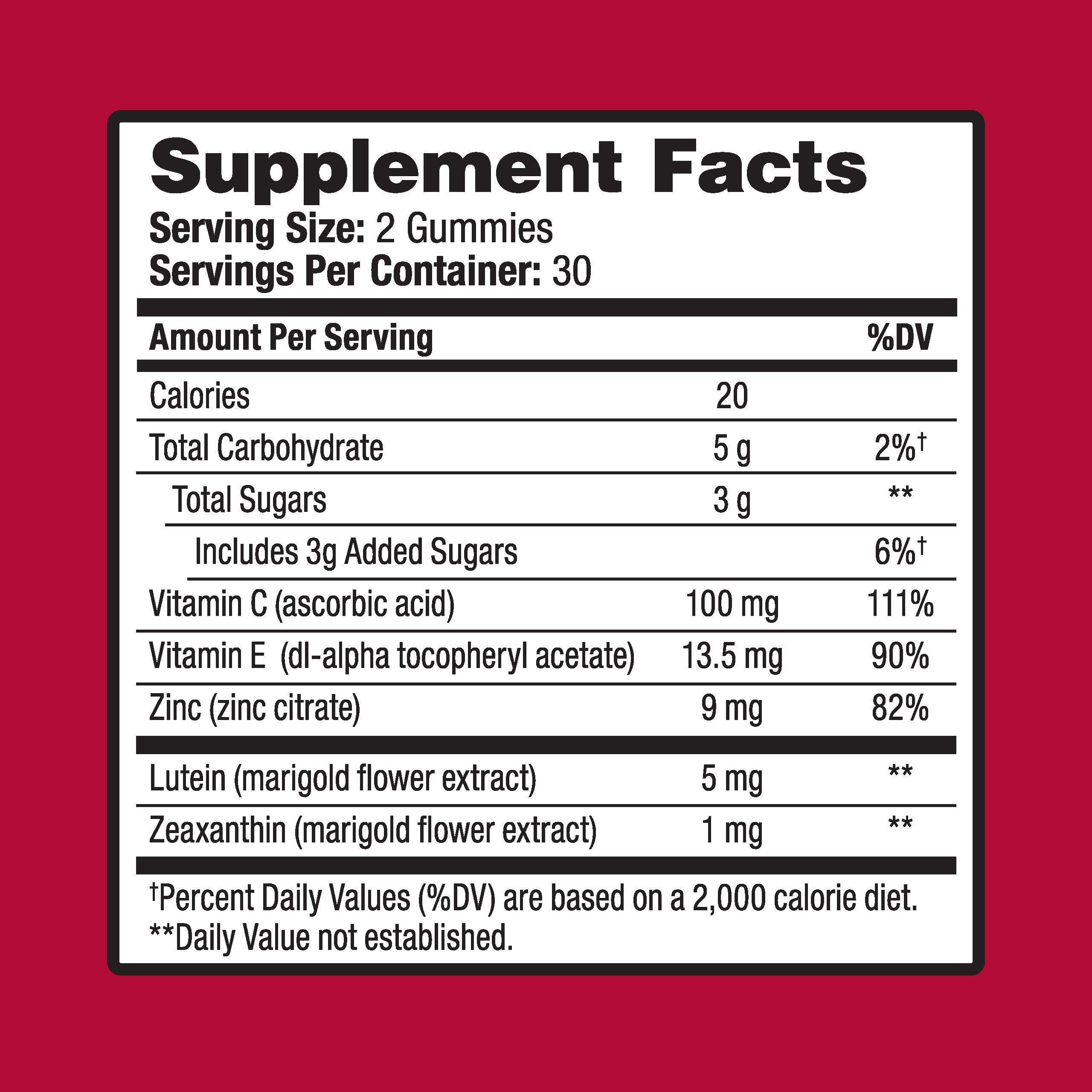 Ocuvite Eye Health Gummies for Vision Support

