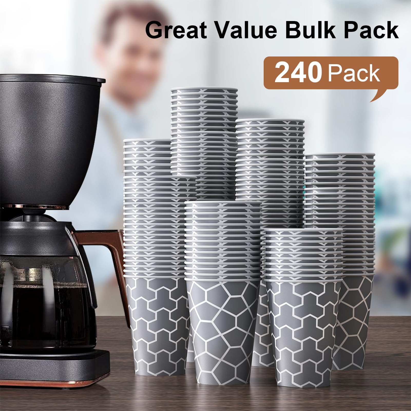 Huifany Paper Coffee Cups – Insulated Disposable Cups

