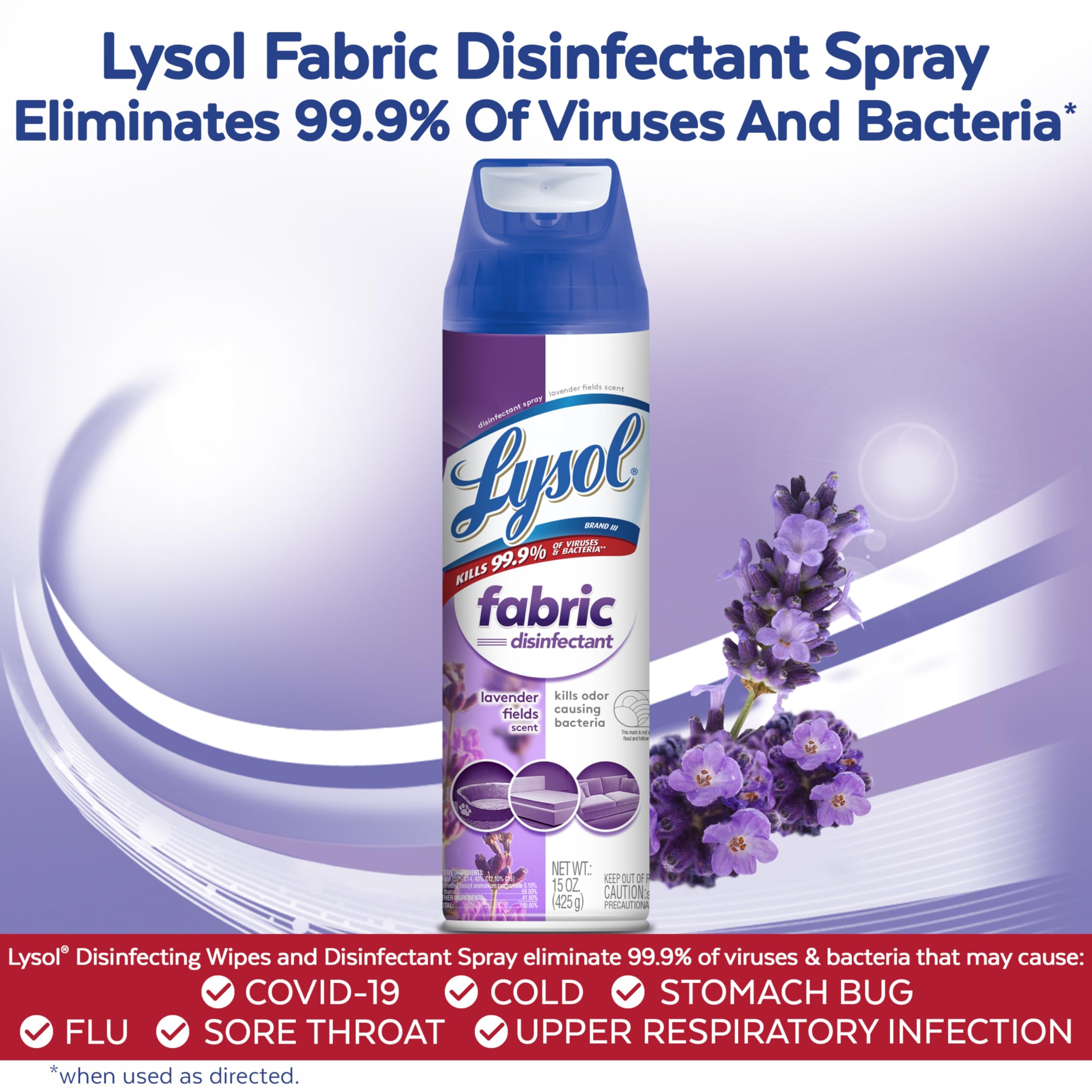 Lysol Fabric Disinfectant Spray - Soft Furnishings Sanitizer

