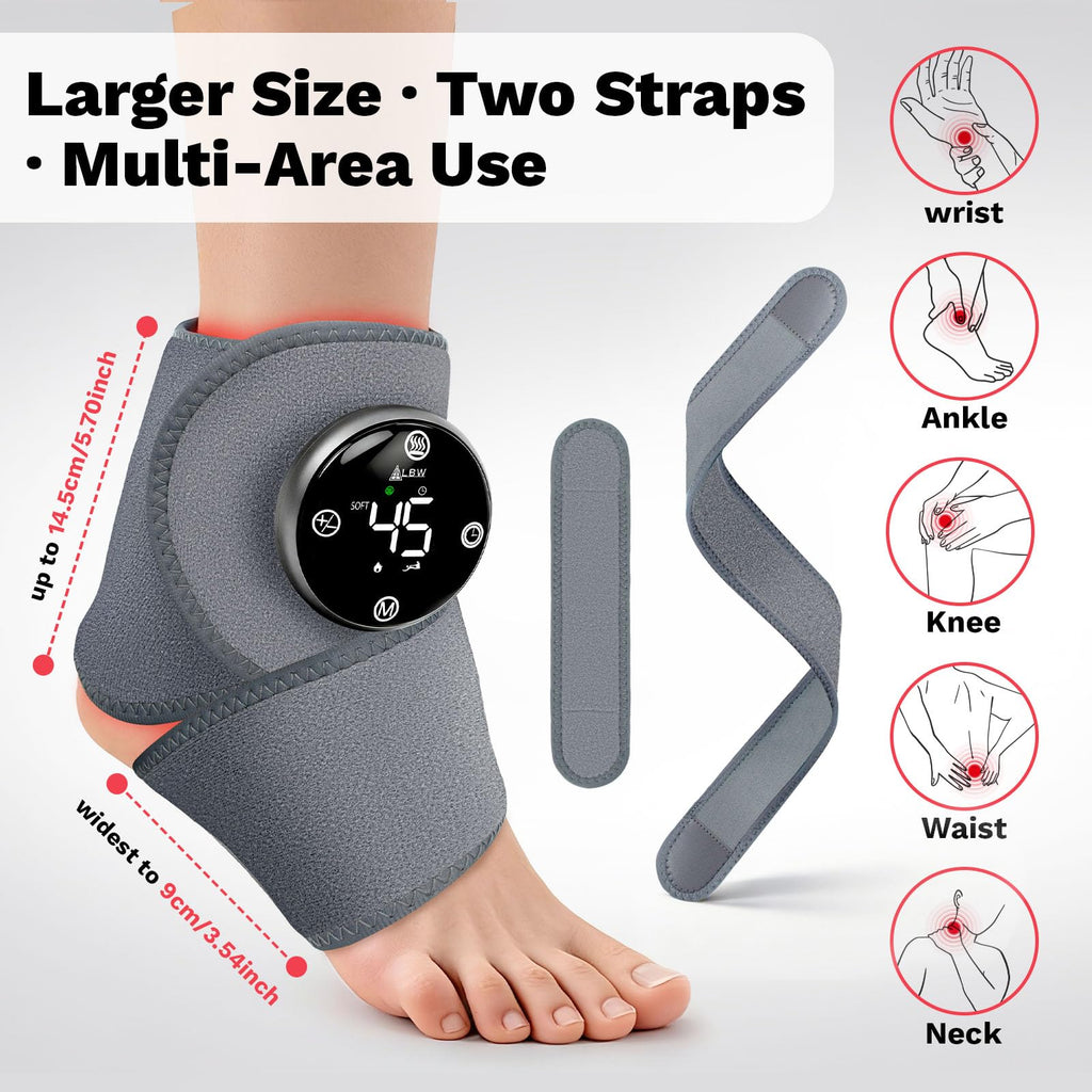 Wearable Foot Massager Wrap with Heating

