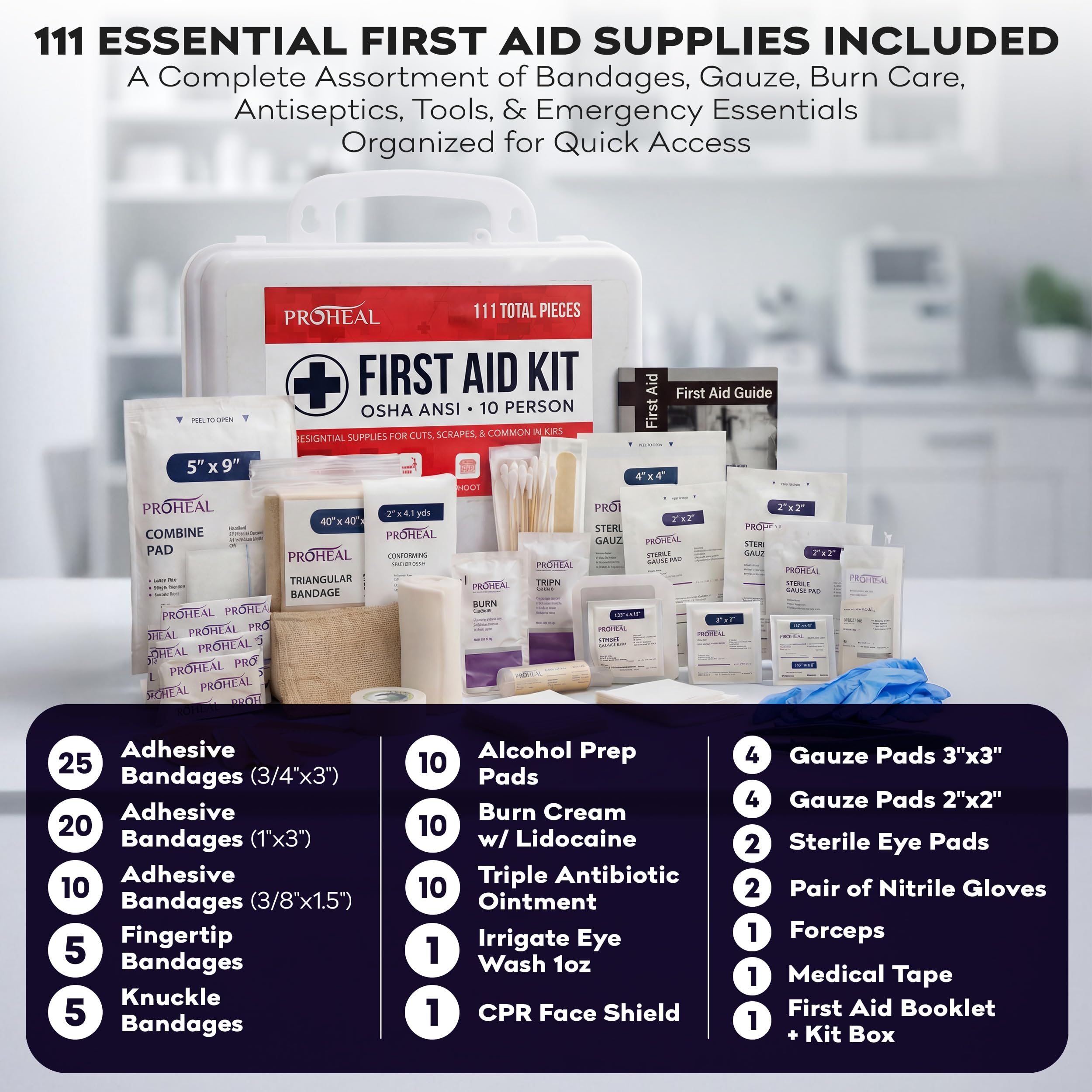 ProHeal First Aid Kit - OSHA Type III ANSI Class A

