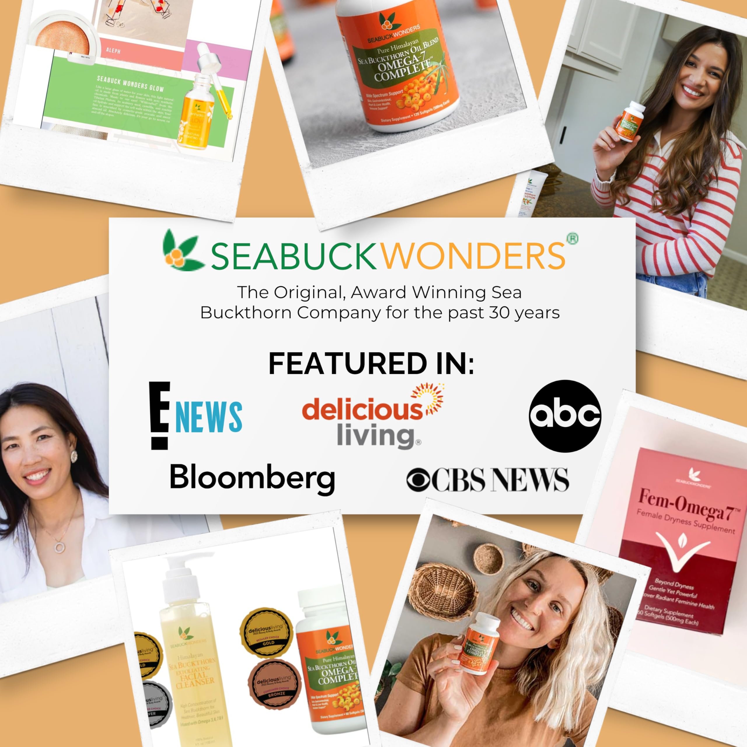 SeabuckWonders Organic Sea Buckthorn Oil Softgels

