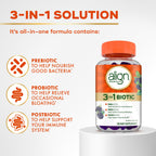 Align Probiotic 3-in-1 Biotic Gummies Blackberry Flavor

