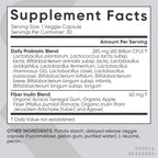 Sports Research Probiotics with Prebiotics Vegan Capsules

