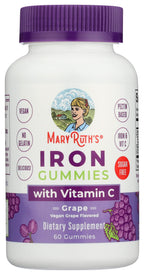MaryRuth's Iron Gummies with Vitamin C | Vegan Iron Supplement

