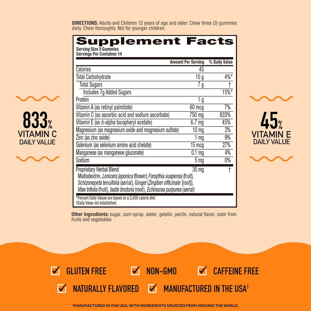 Airborne Vitamin C Gummies for Adults – Immune Support

