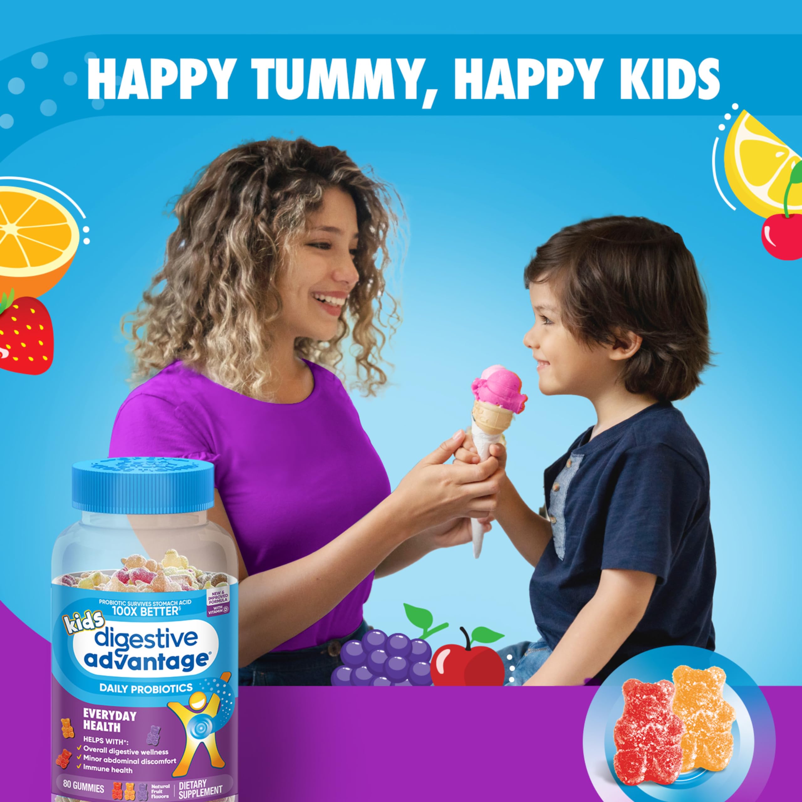 Digestive Advantage Kids Probiotic Gummies | Daily Digestive

