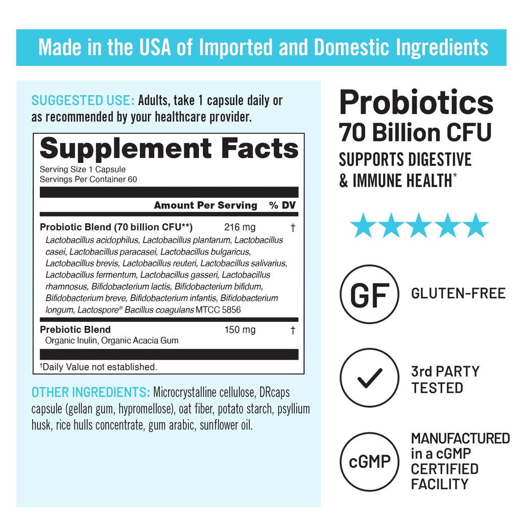 NatureWise Probiotics for Digestive & Immune Support

