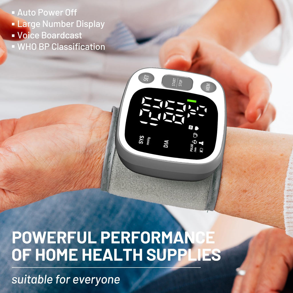 Wrist Blood Pressure Monitor by Oklar with Led Display

