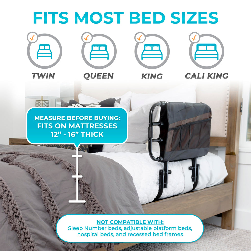 Stander EZ Adjust Bed Rail for Elderly Safety

