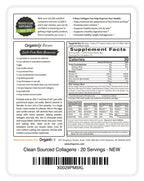 Organixx Clean Sourced Collagen Peptides with Vitamin C


