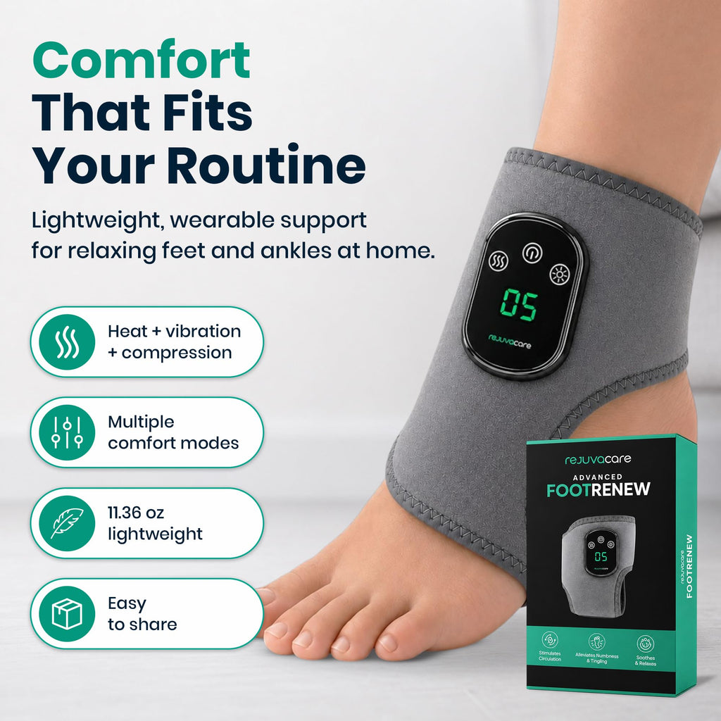 Rejuvacare Foot Massager for Home Use | Foot & Ankle Relief

