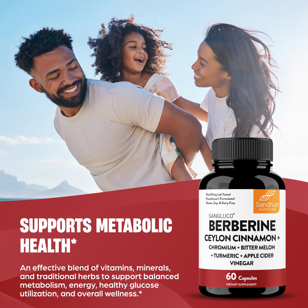 Sangluco Berberine Cinnamon Chromium Supplement


