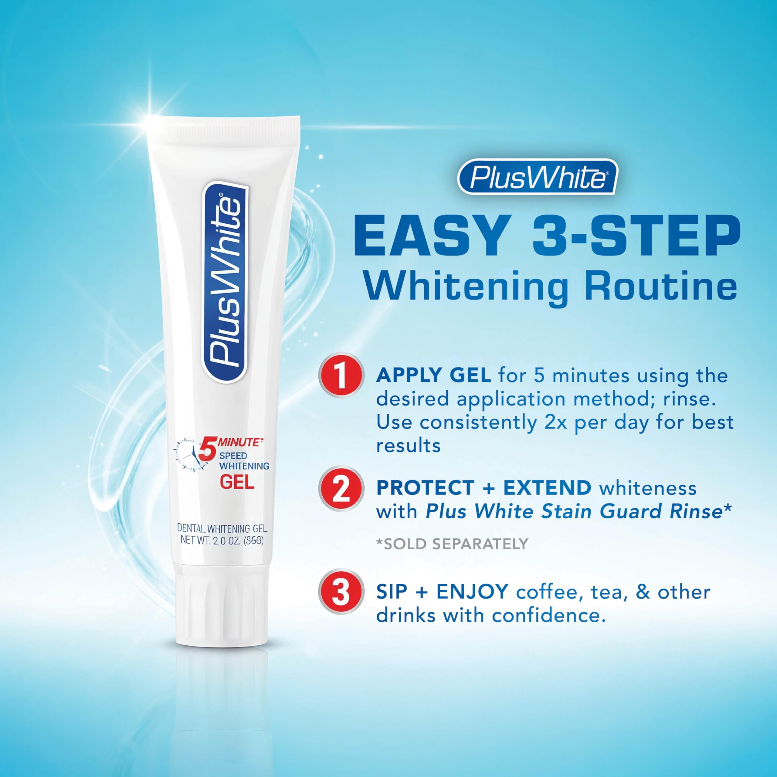 Plus White Speed Whitening Gel | At-Home Teeth Whitening

