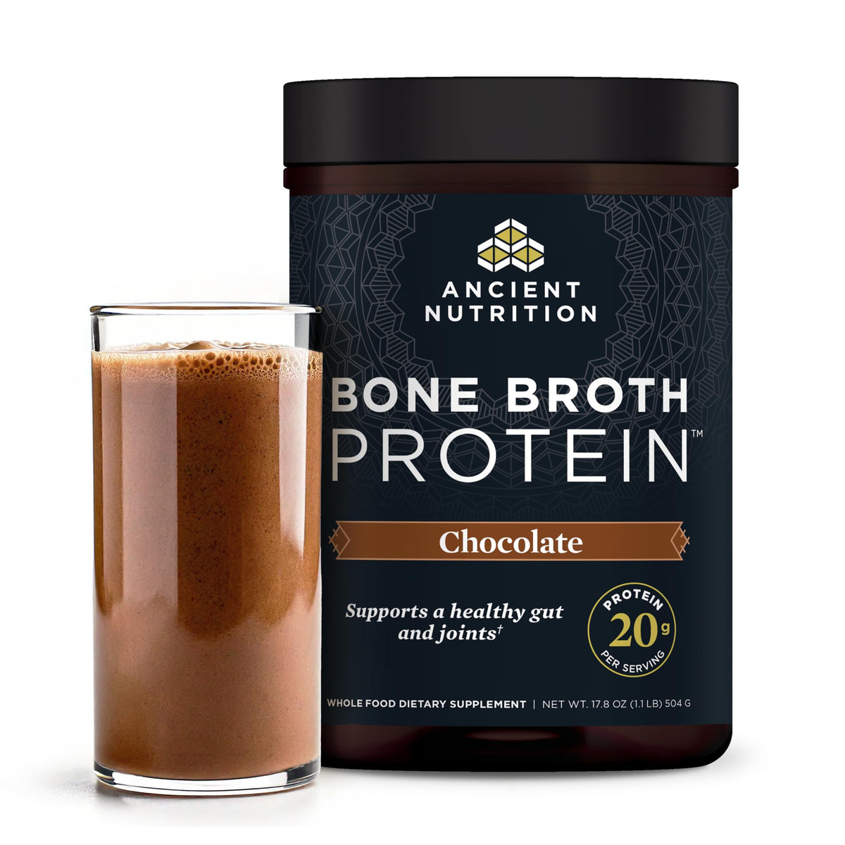 Ancient Nutrition Bone Broth Protein Powder with Hydrolyzed Collagen