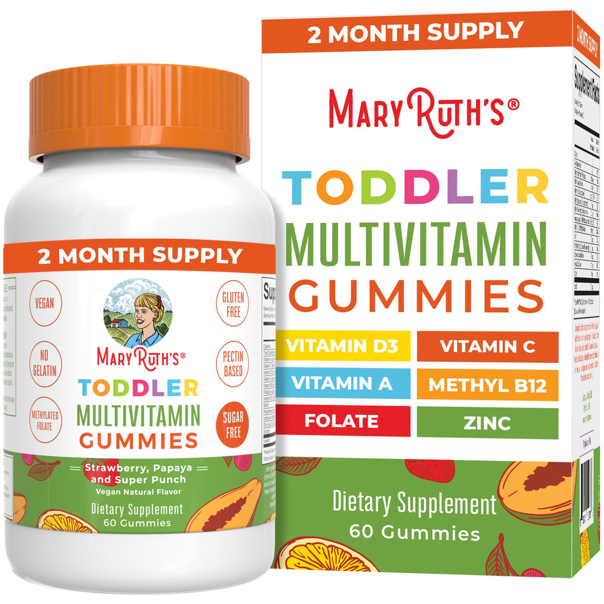 MARYRUTH'S Multivitamin Gummies Sugar Free, Vegan, Non-GMO & Gluten Free