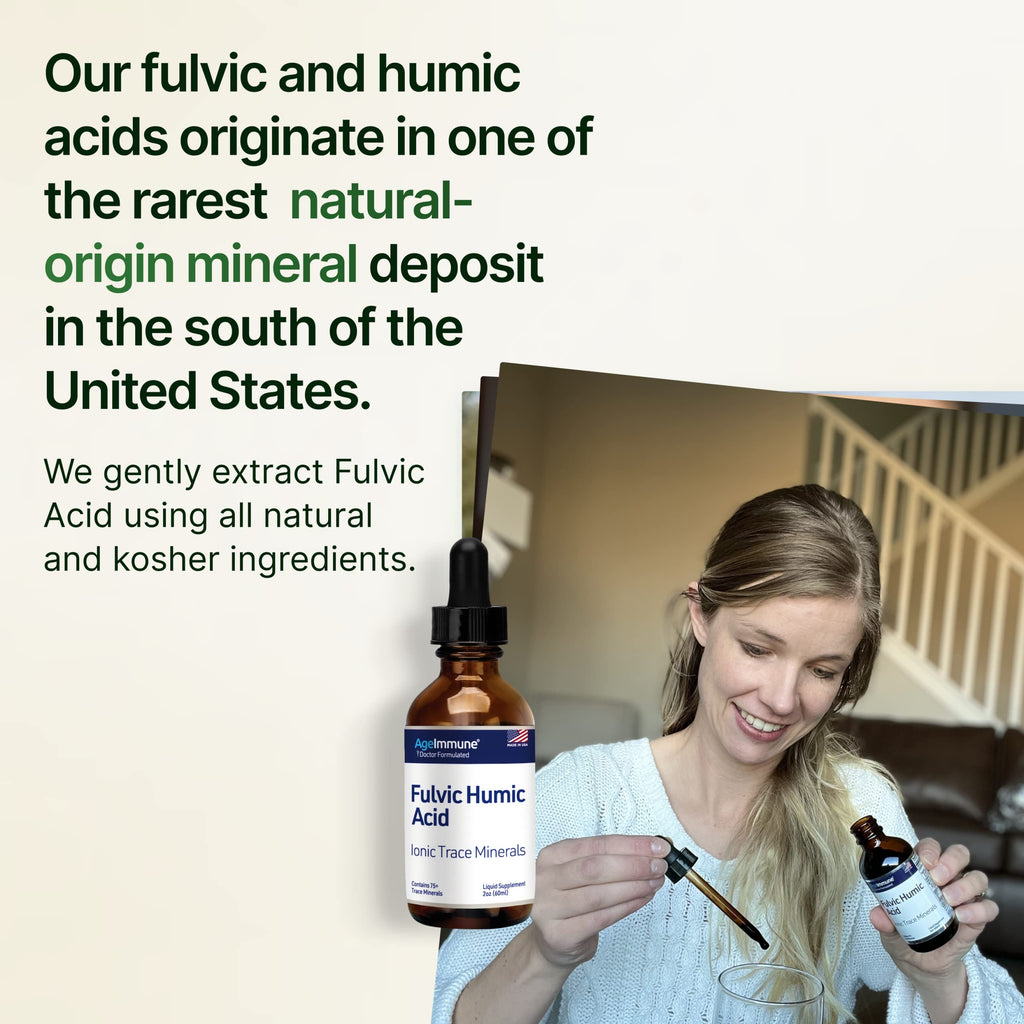 AgeImmune Fulvic Humic Mineral Concentrate Ionic Minerals

