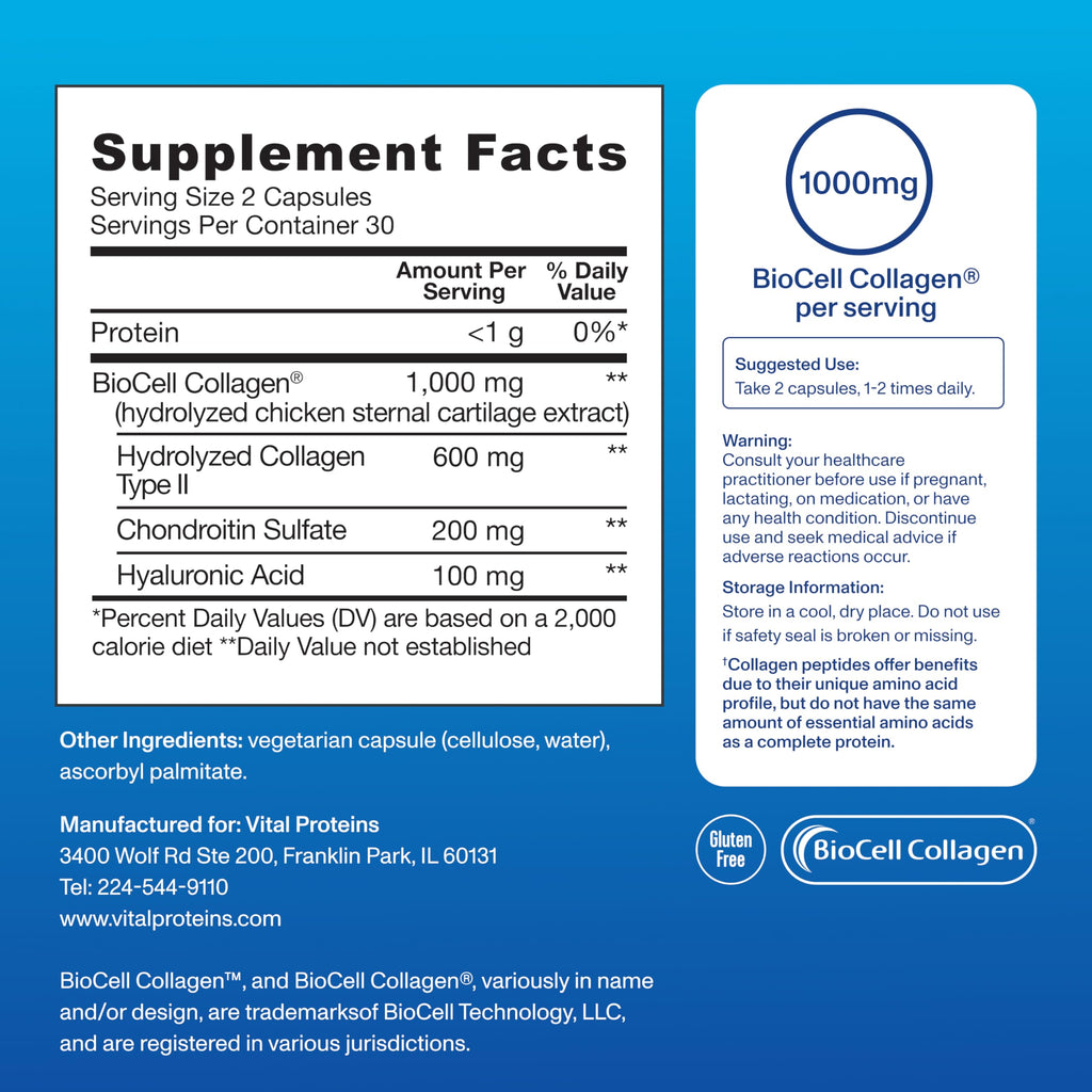 Vital Proteins Enhanced Collagen Complex Capsules

