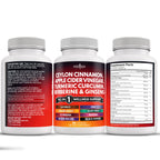 New Age Cinnamon Turmeric Apple Cider Vinegar Ginseng Supplement

