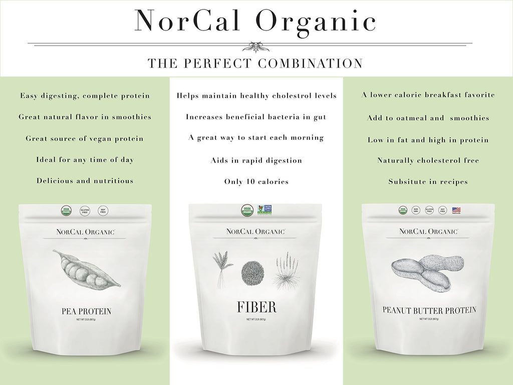 NorCal Organic Pea Protein Isolate - Vegan Protein Powder

