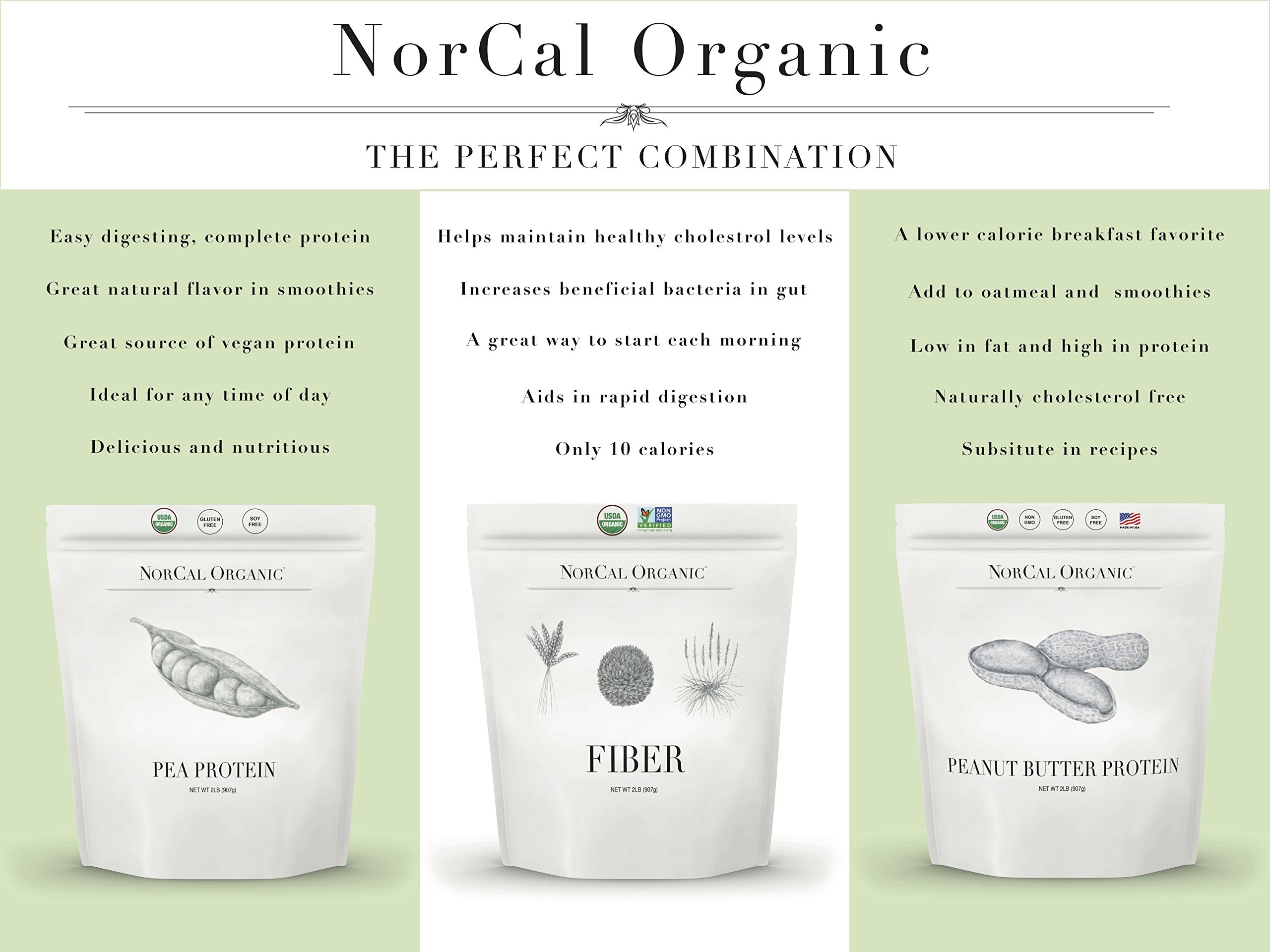 NorCal Organic Pea Protein Isolate - Vegan Protein Powder

