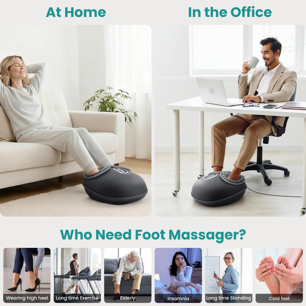 Nekteck Shiatsu Foot Massager with Heat - 3 Modes

