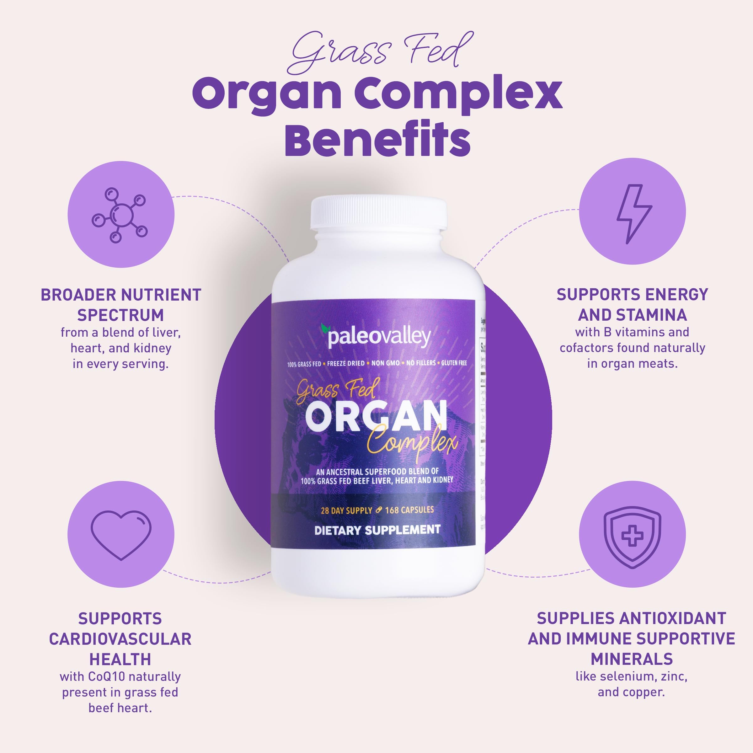 Grass-Fed Freeze-Dried Protein Complex Dietary Supplement

