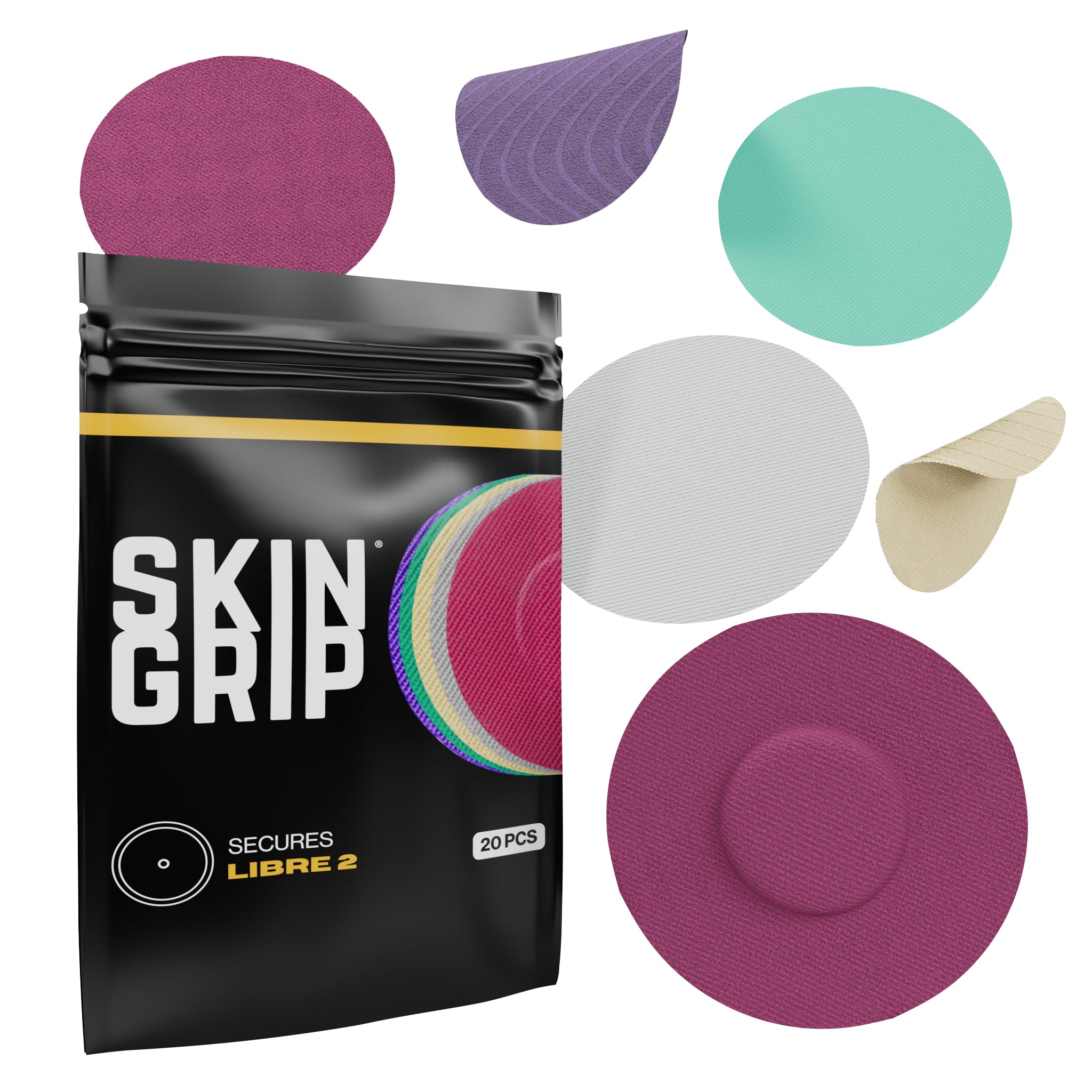 Skin Grip CGM Patch for Sensor Covers