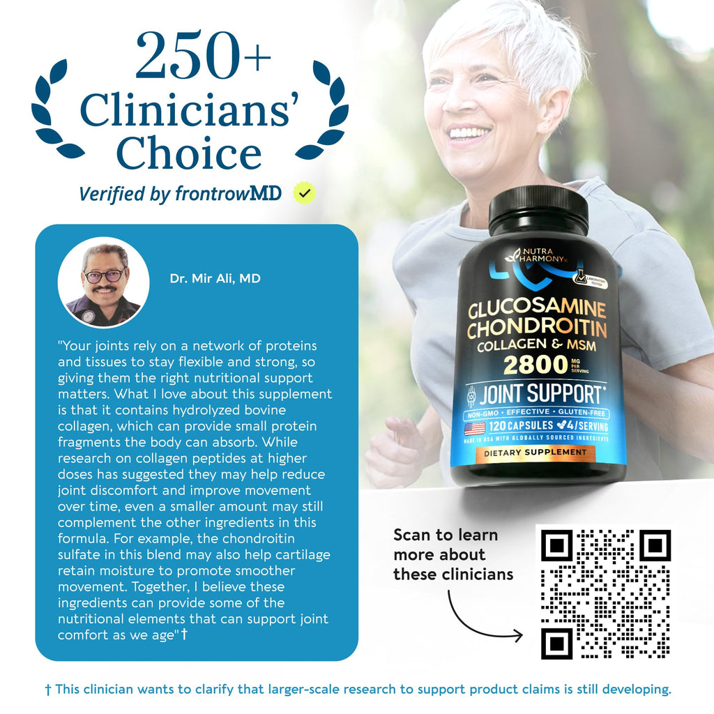 Glucosamine Chondroitin MSM Collagen Joint Support Capsules

