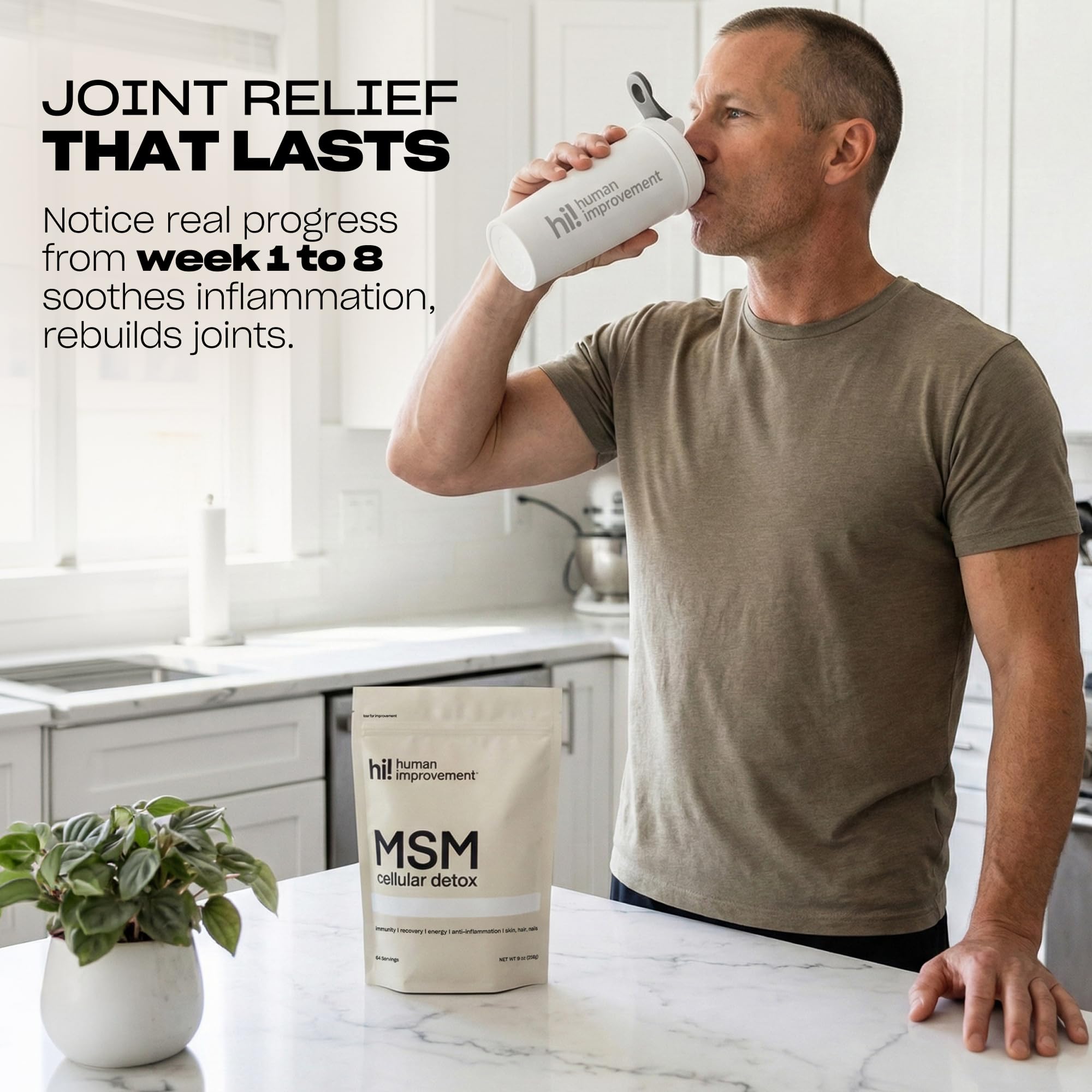 Pure MSM Powder for Joints, Skin & Nails

