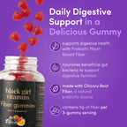Black Girl Vitamins Fiber Gummies | Prebiotic Gut Support


