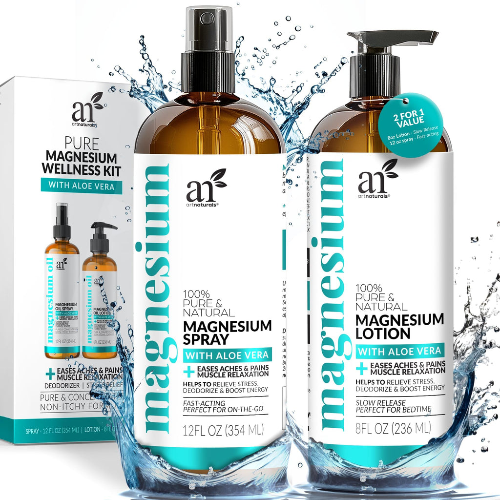 ArtNaturals Magnesium Oil Spray & Lotion Set | Sleep

