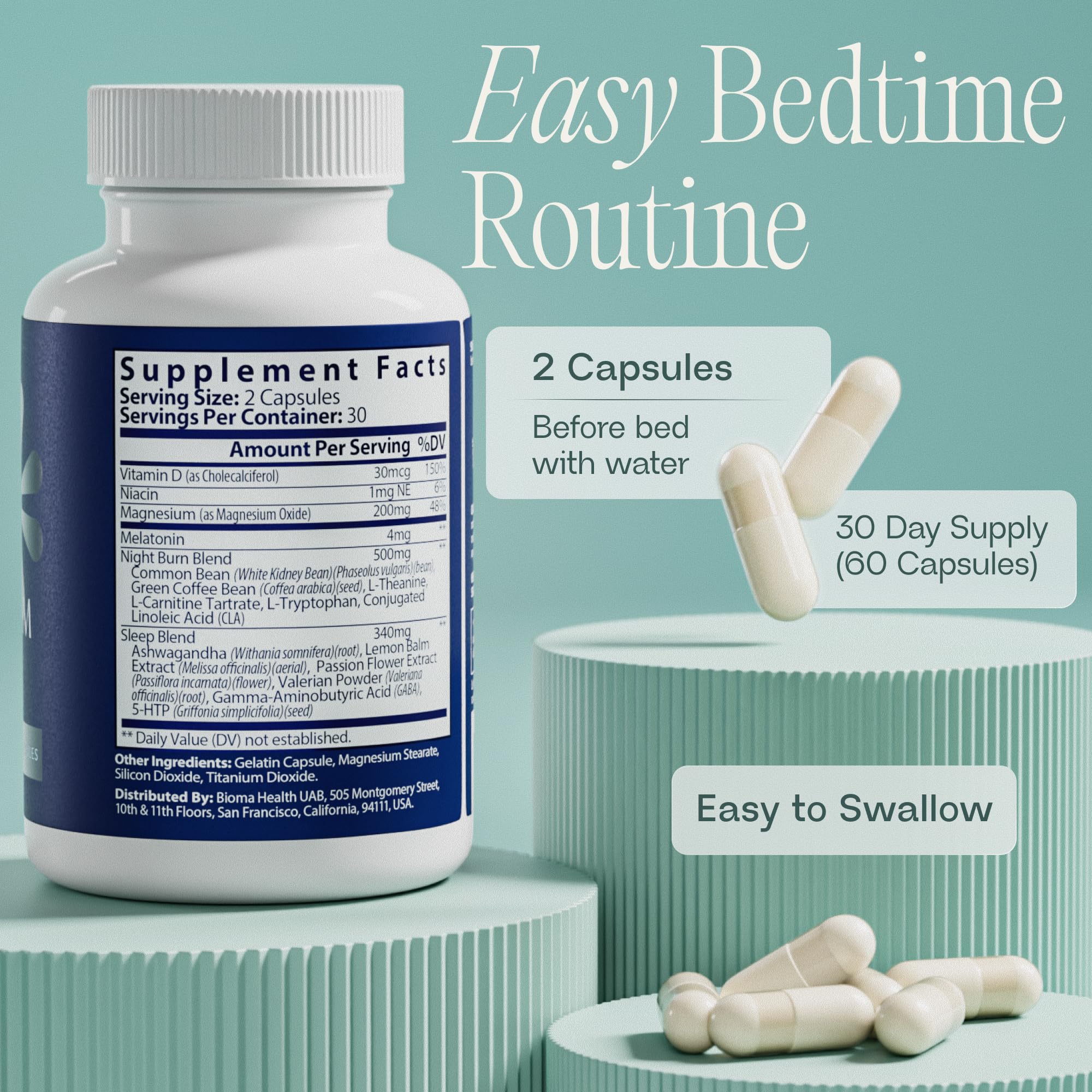 BIOMA Night Metabolism & Sleep Capsule

